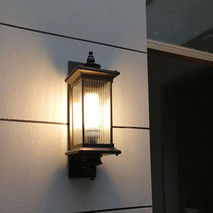 Retro Rectangular Outdoor Wall Light