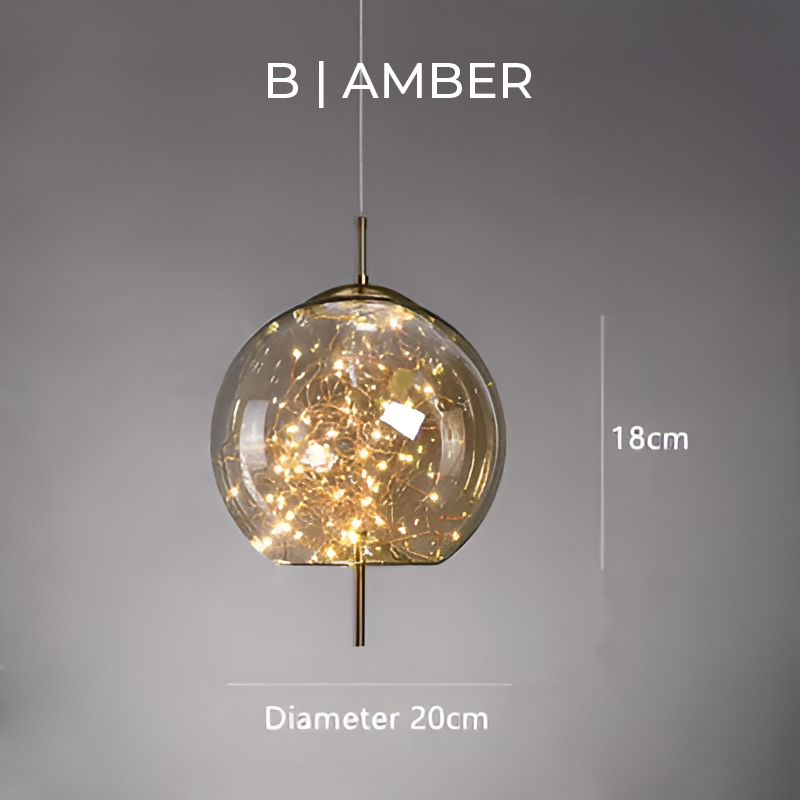 ESSENCE | Exquisite Brown Glass Pendant Light