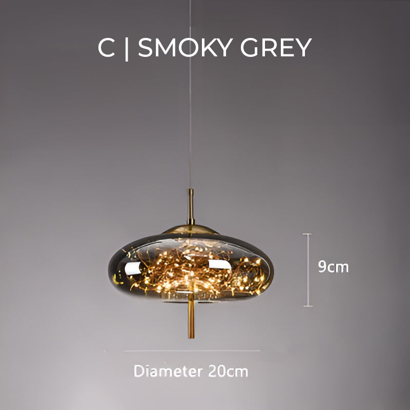 ESSENCE | Exquisite Brown Glass Pendant Light