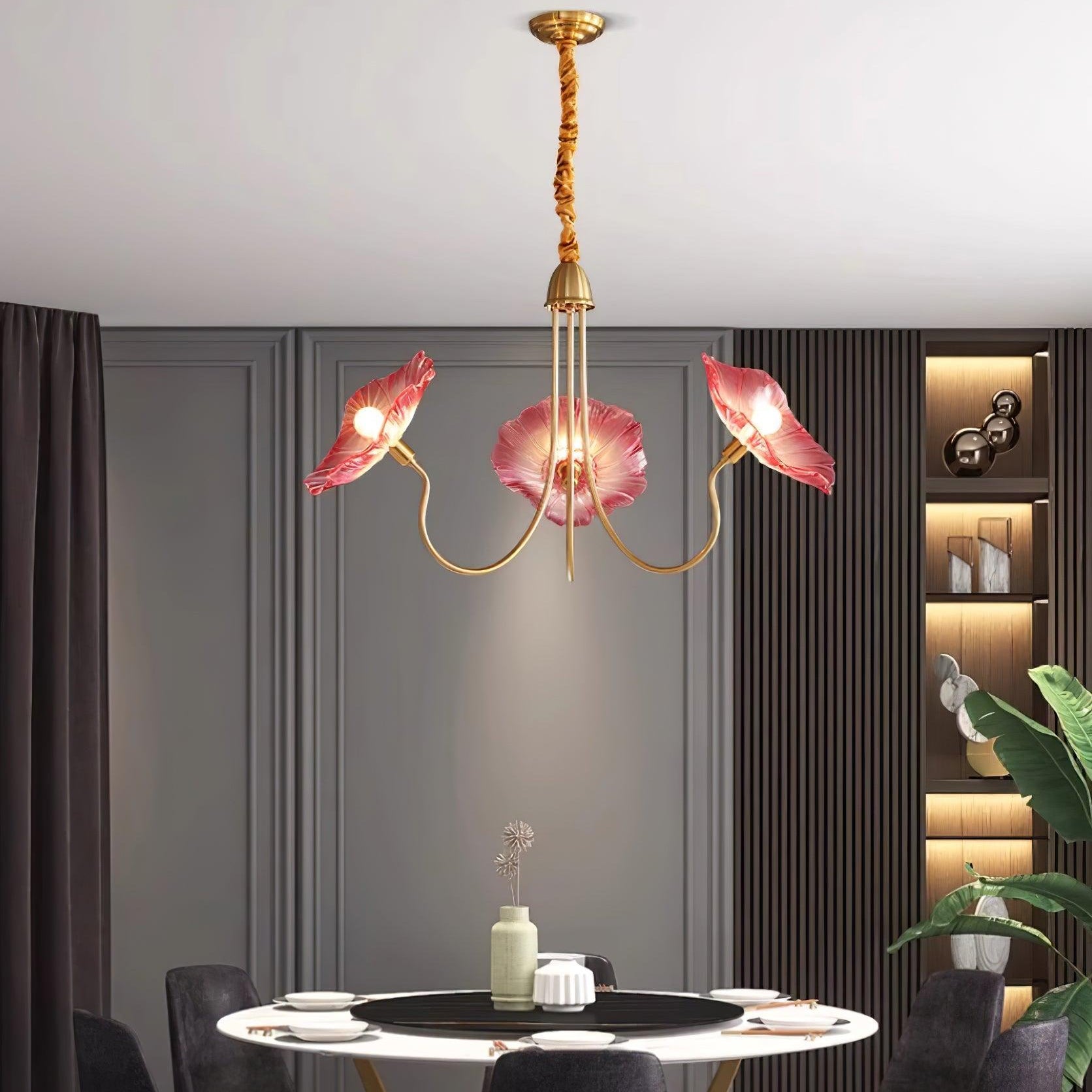Murano Glass Flower Chandelier