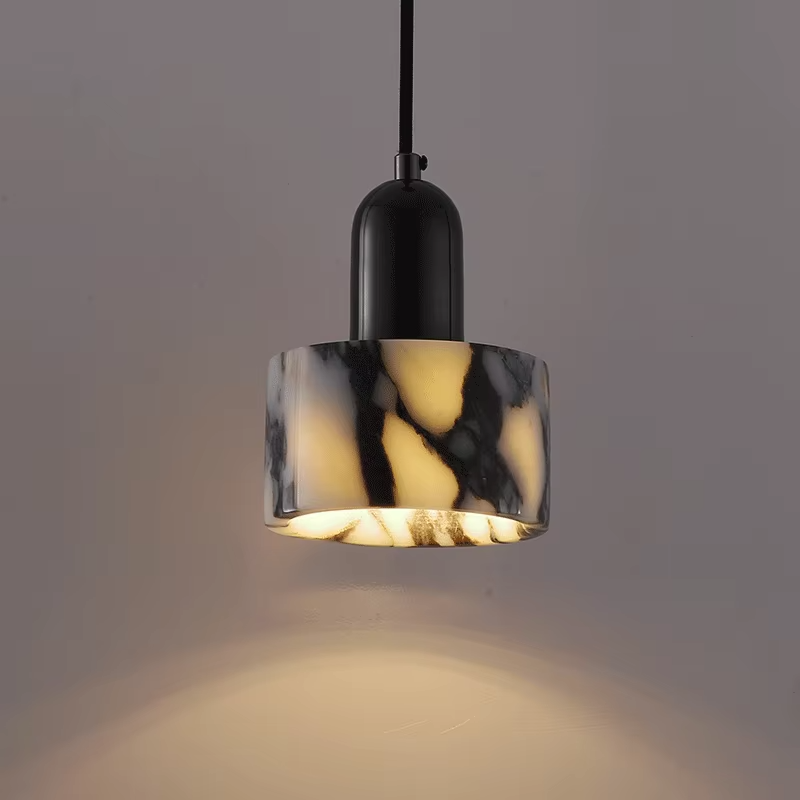 Black Marble Pendant Light