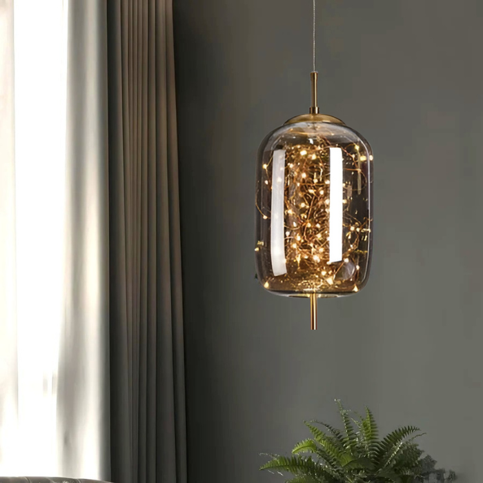 ESSENCE | Exquisite Brown Glass Pendant Light