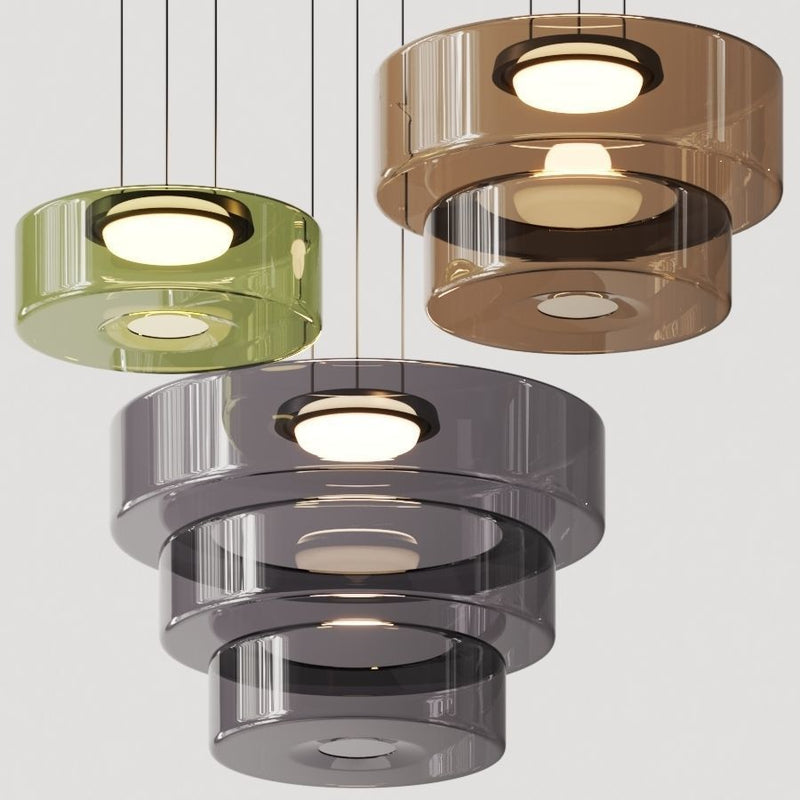 Glass Pendant Lights in Bauhaus Style