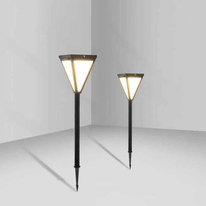 Orr Modern Design LED Outdoor Lamp Metal Acrylic Black Outdoor