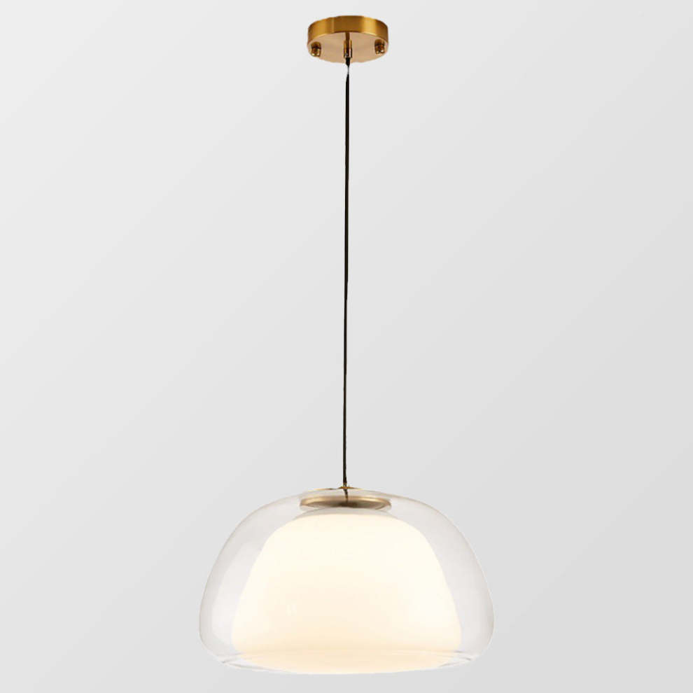 Modern Milk Glass Jelly Pendant Light