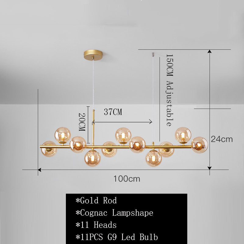 SPHERA | Nordic Gold Black Chandelier