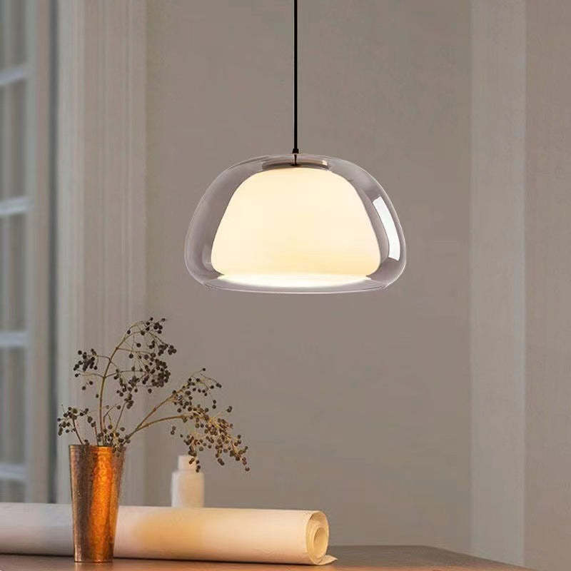 Modern Milk Glass Jelly Pendant Light