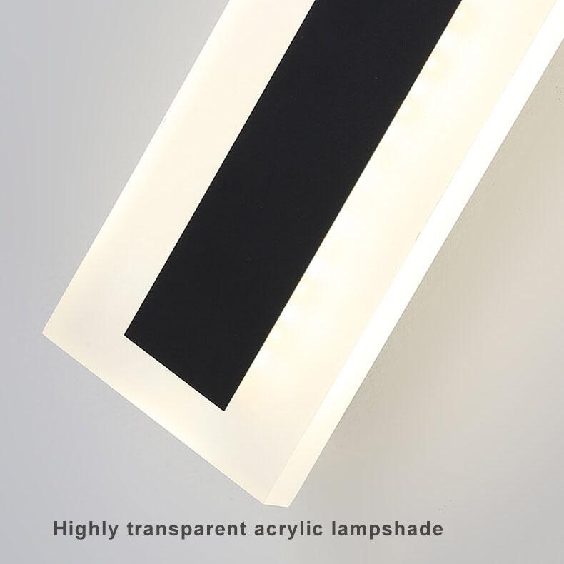 Acrylic outdoor wall lamp