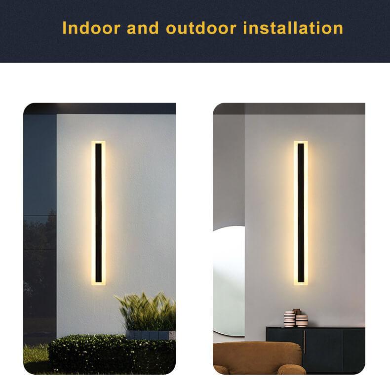 Acrylic outdoor wall lamp