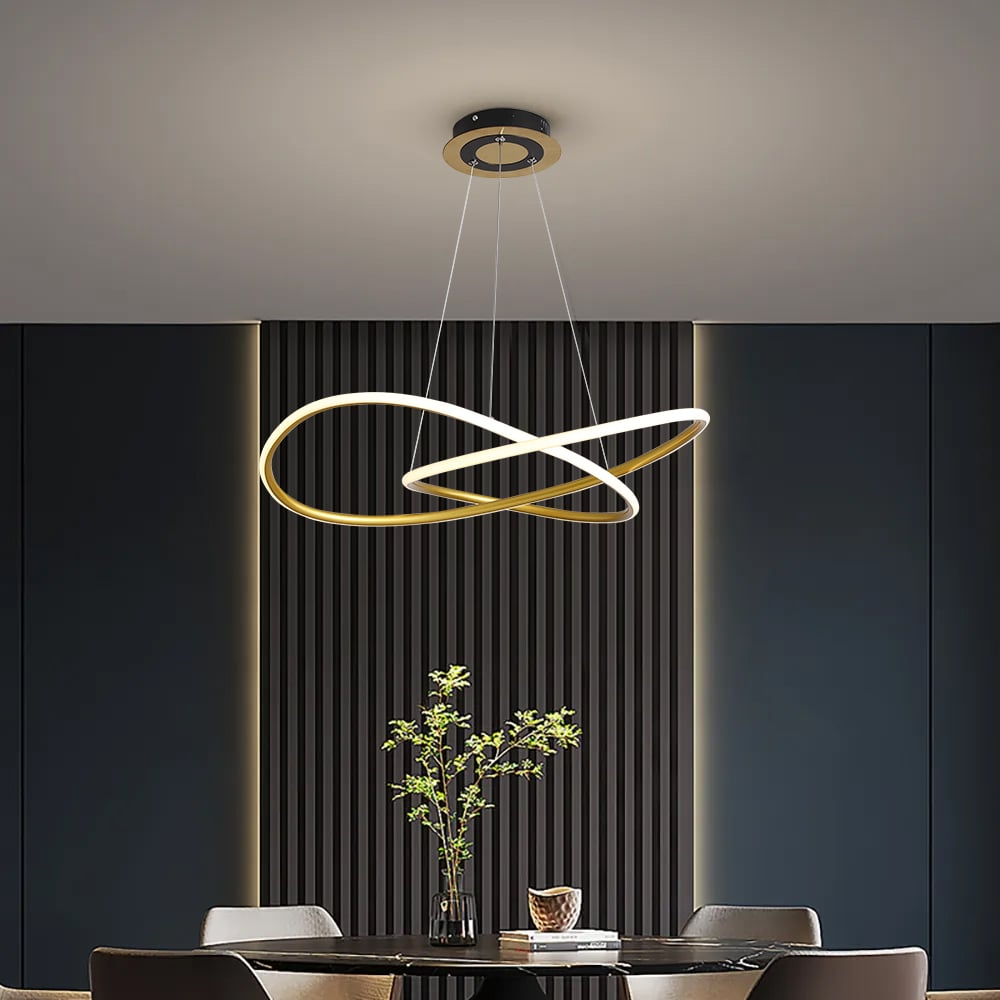 Minimalist Gold Circle Pendant Light LED Ceiling Light