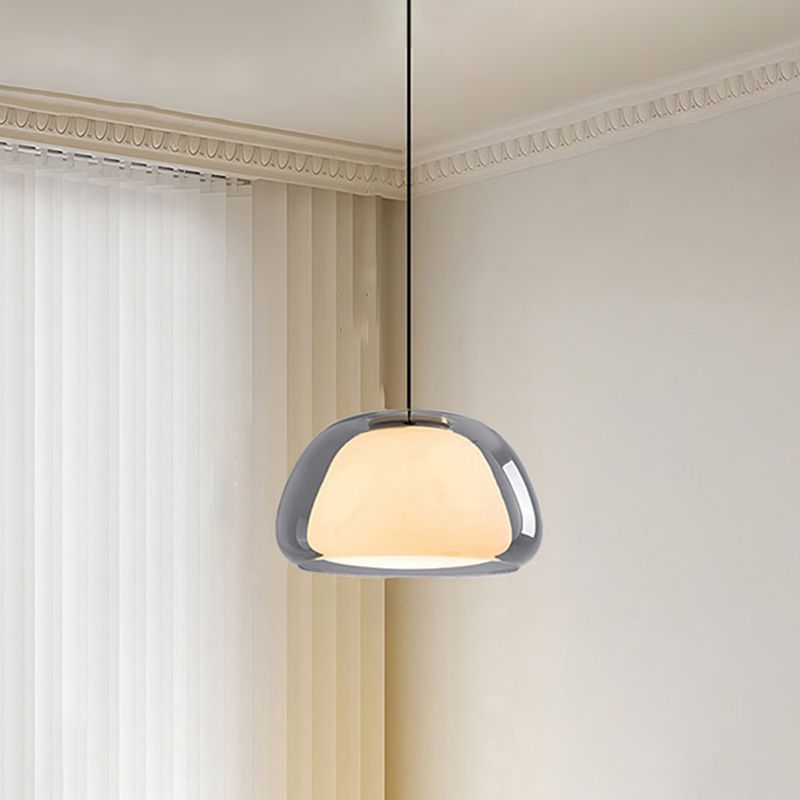 Modern Milk Glass Jelly Pendant Light