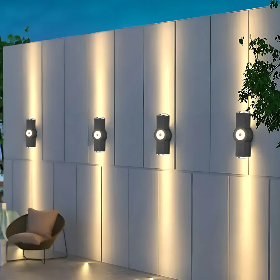 Outdoor - Cruciform Wall Lamp With Warm White LED