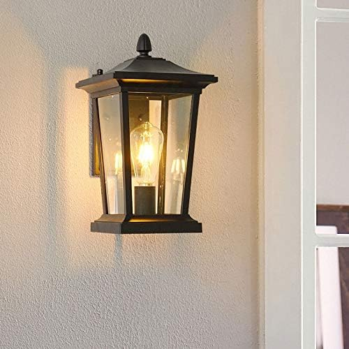 Farmhouse Waterproof Glass Shade Outdoor Wall Lamp