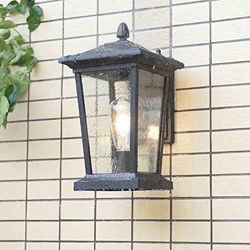 Farmhouse Waterproof Glass Shade Outdoor Wall Lamp