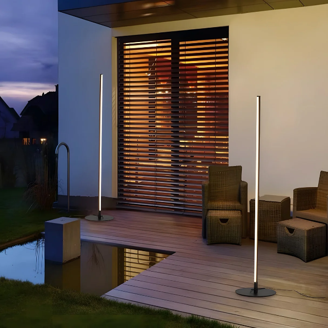 Modern Outdoor Solar Floor Lamp