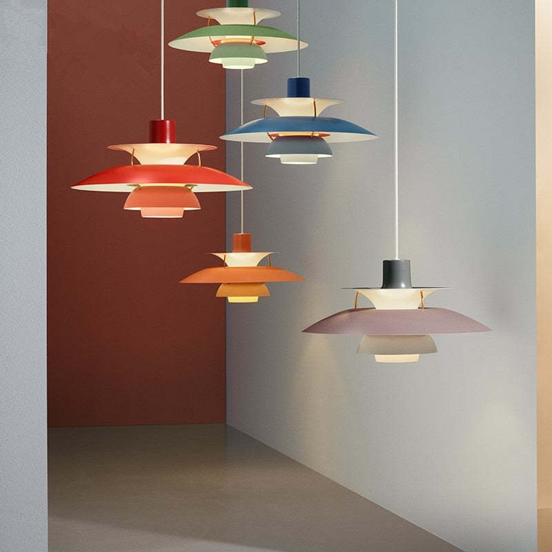 Morandi | Modern LED Hanging Lamp with Shade