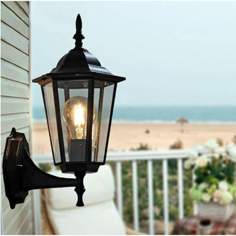 Retro Glass Outdoor Garden Wall Light