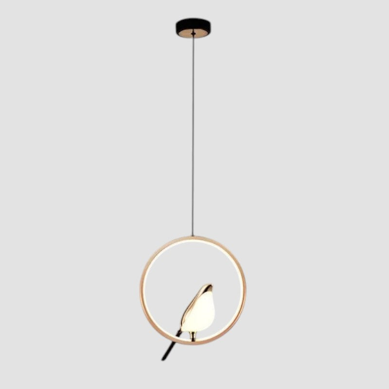 MrBird™ - Luxury pendant light with golden bird