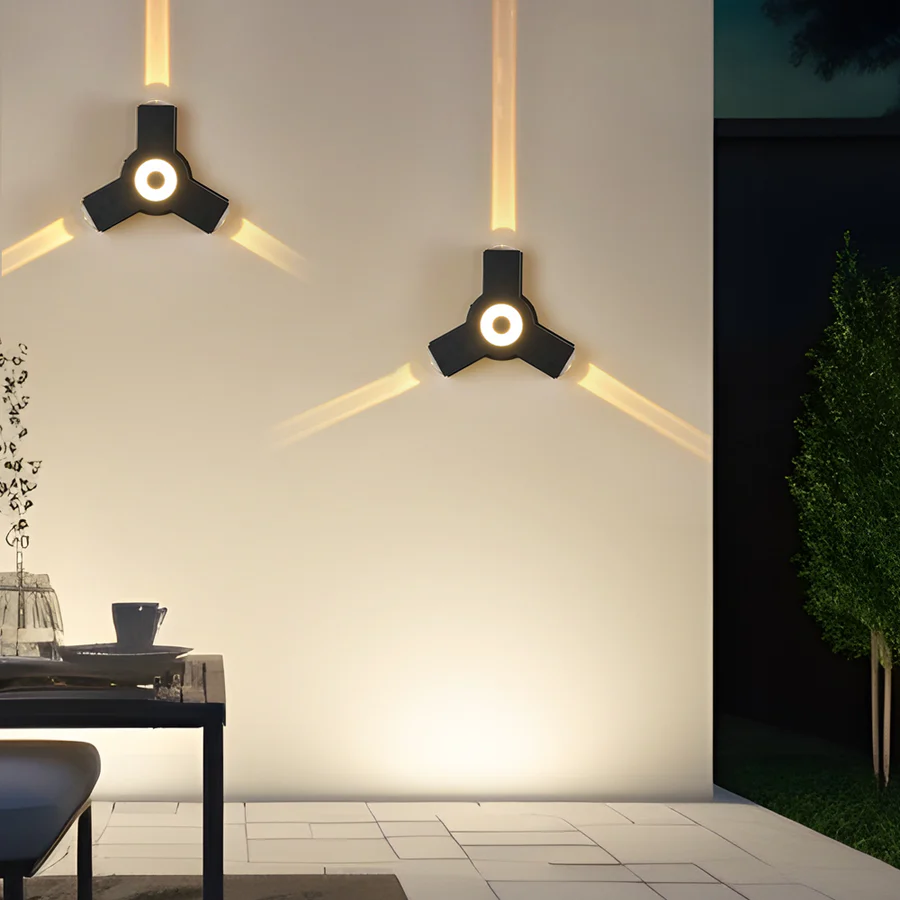 Outdoor - Cruciform Wall Lamp With Warm White LED