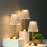 Golden Crystal Table Lamp