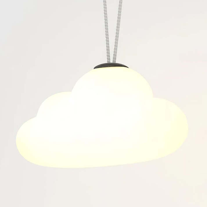 Minori Design LED Hanging Lamp Cloud Milk White Metal/Acrylic Garden