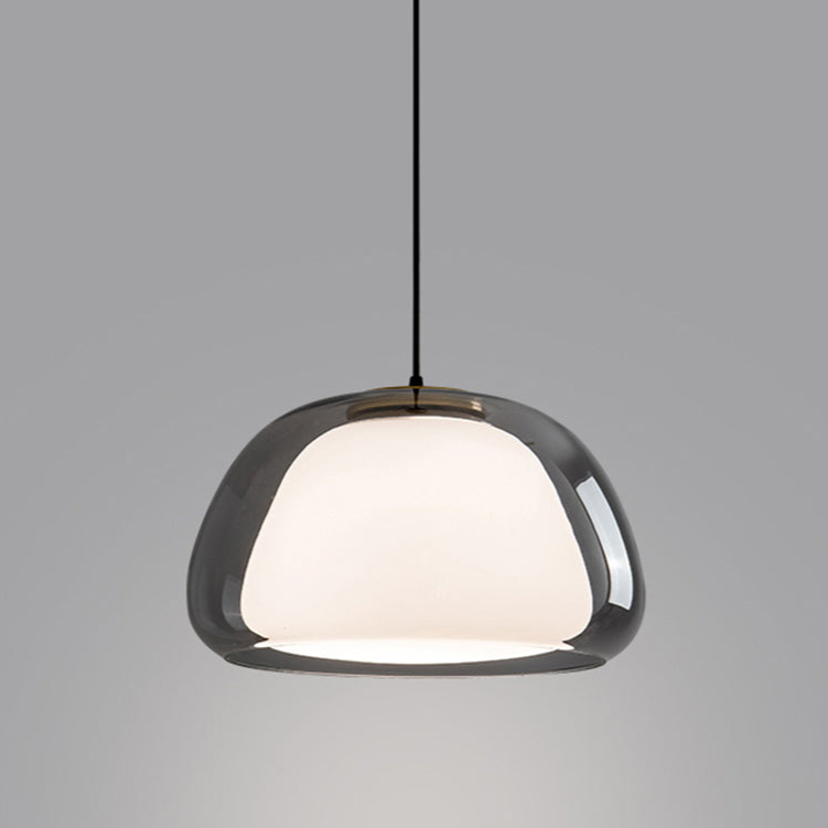 Modern Milk Glass Jelly Pendant Light