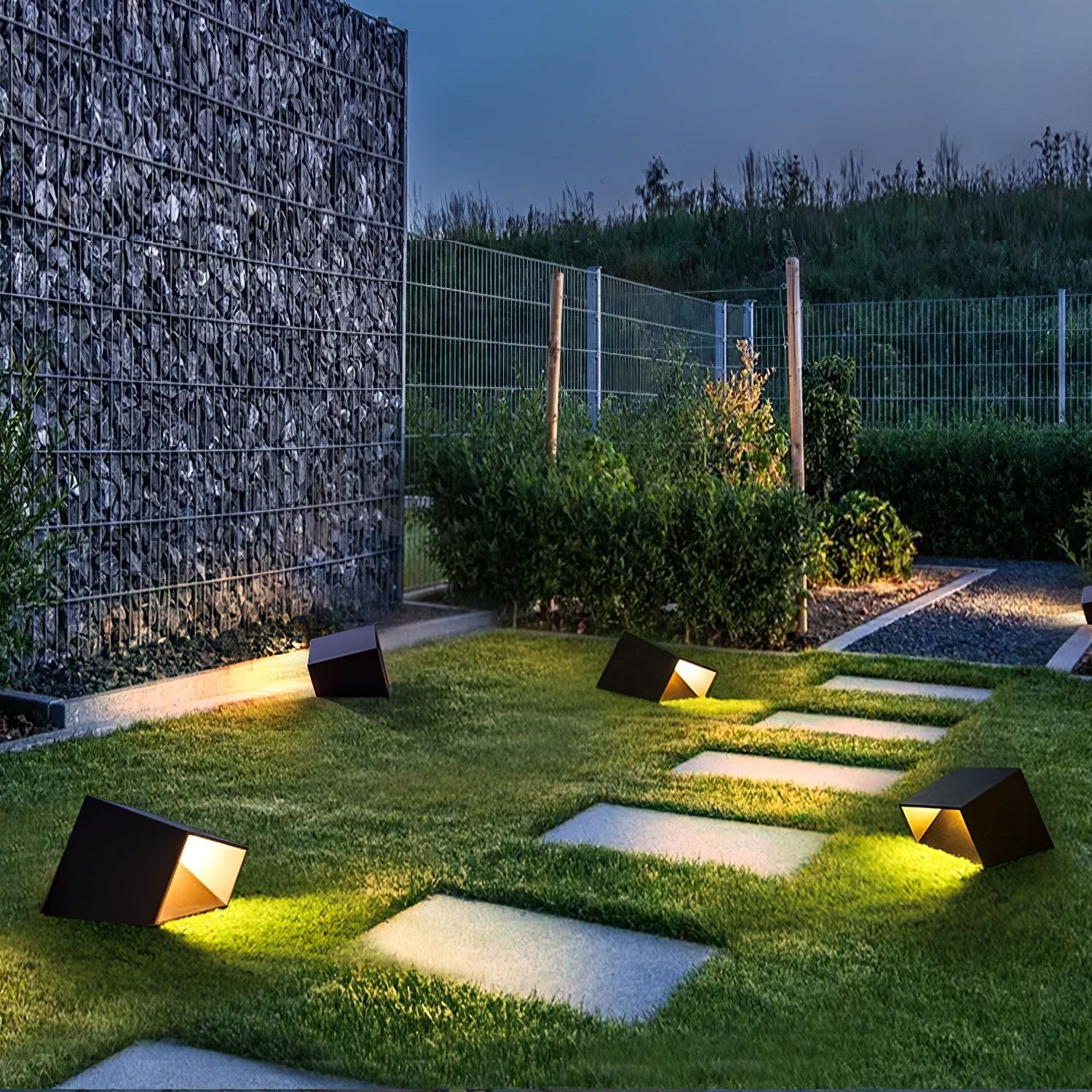 Modern Minimalist Outdoor Cube Garden Light