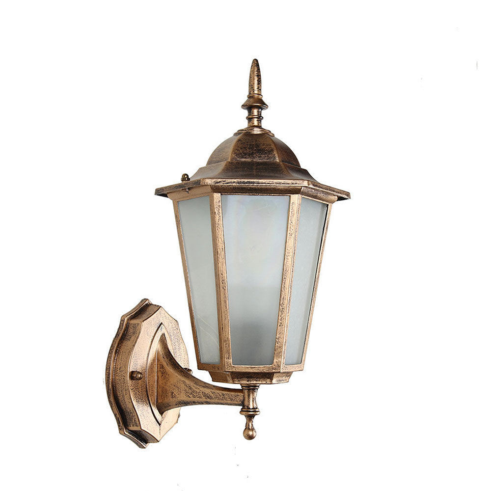 Retro Glass Outdoor Garden Wall Light