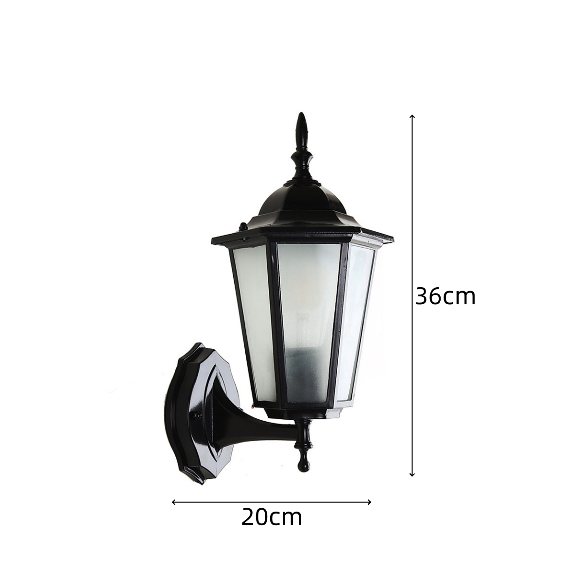 Retro Glass Outdoor Garden Wall Light