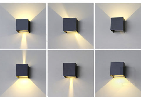 Modern Aluminum Waterproof LED Wall Sconce Wall Light Outdoor Indoor Use