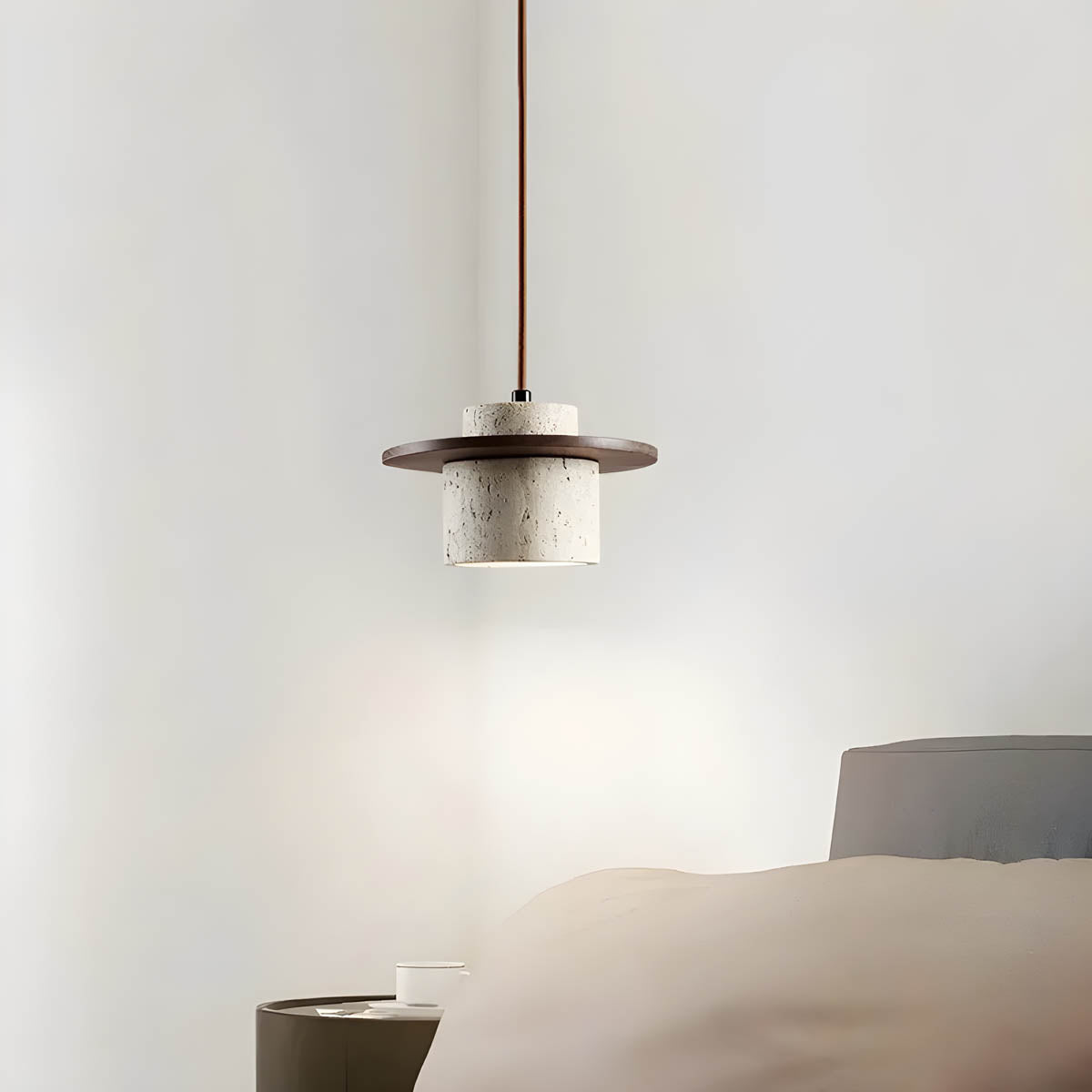 KANSO | Travertine Pendant Light