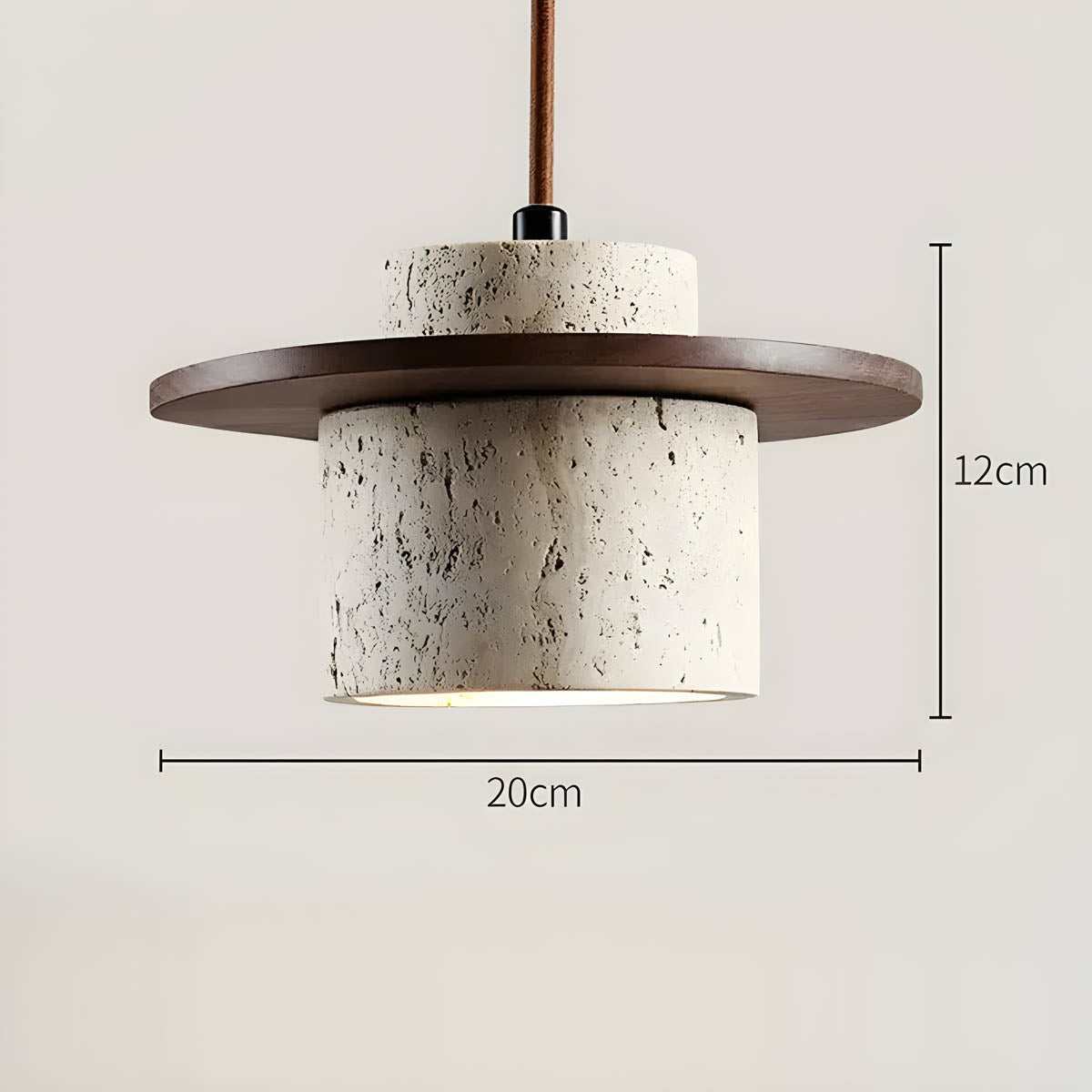 KANSO | Travertine Pendant Light