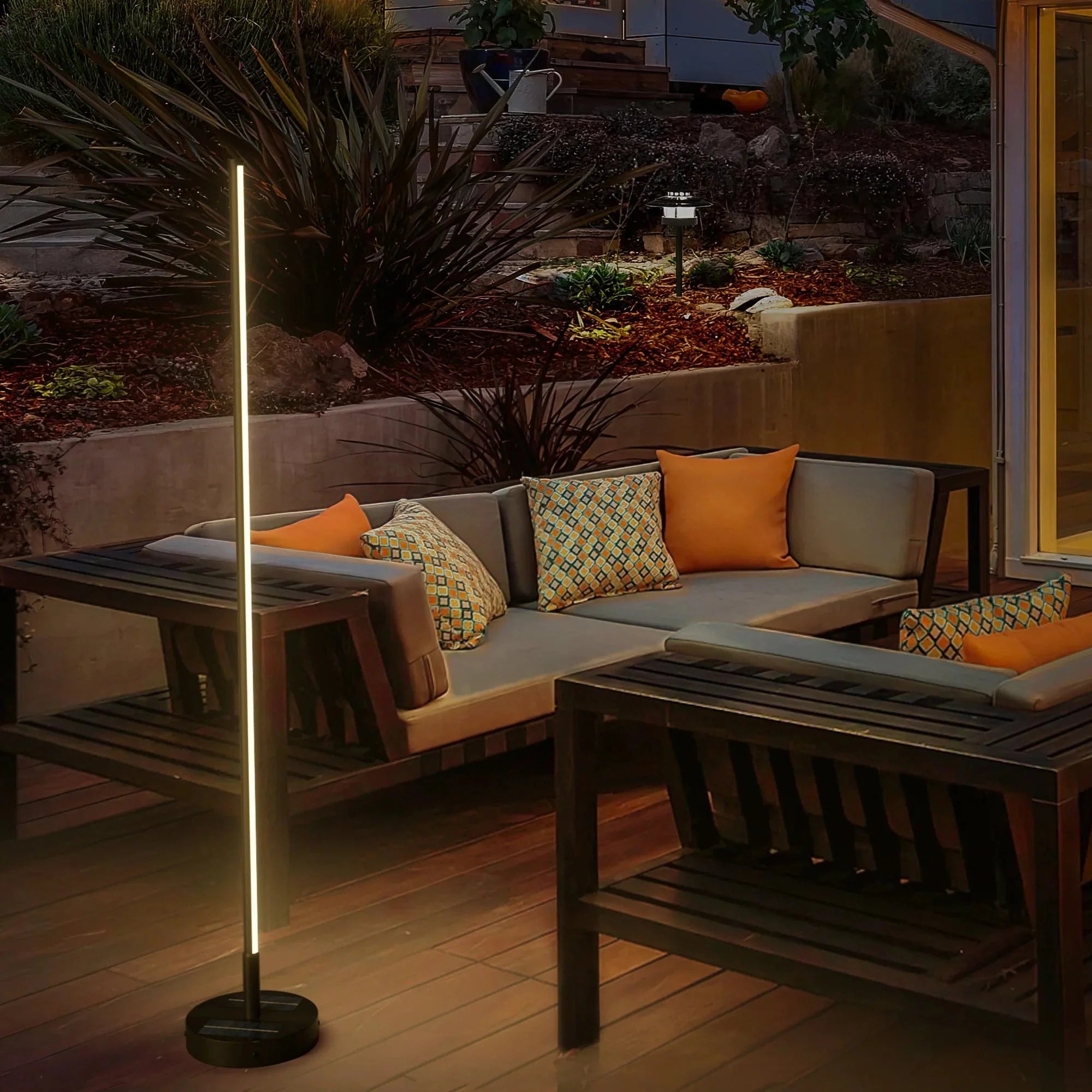 Modern Outdoor Solar Floor Lamp