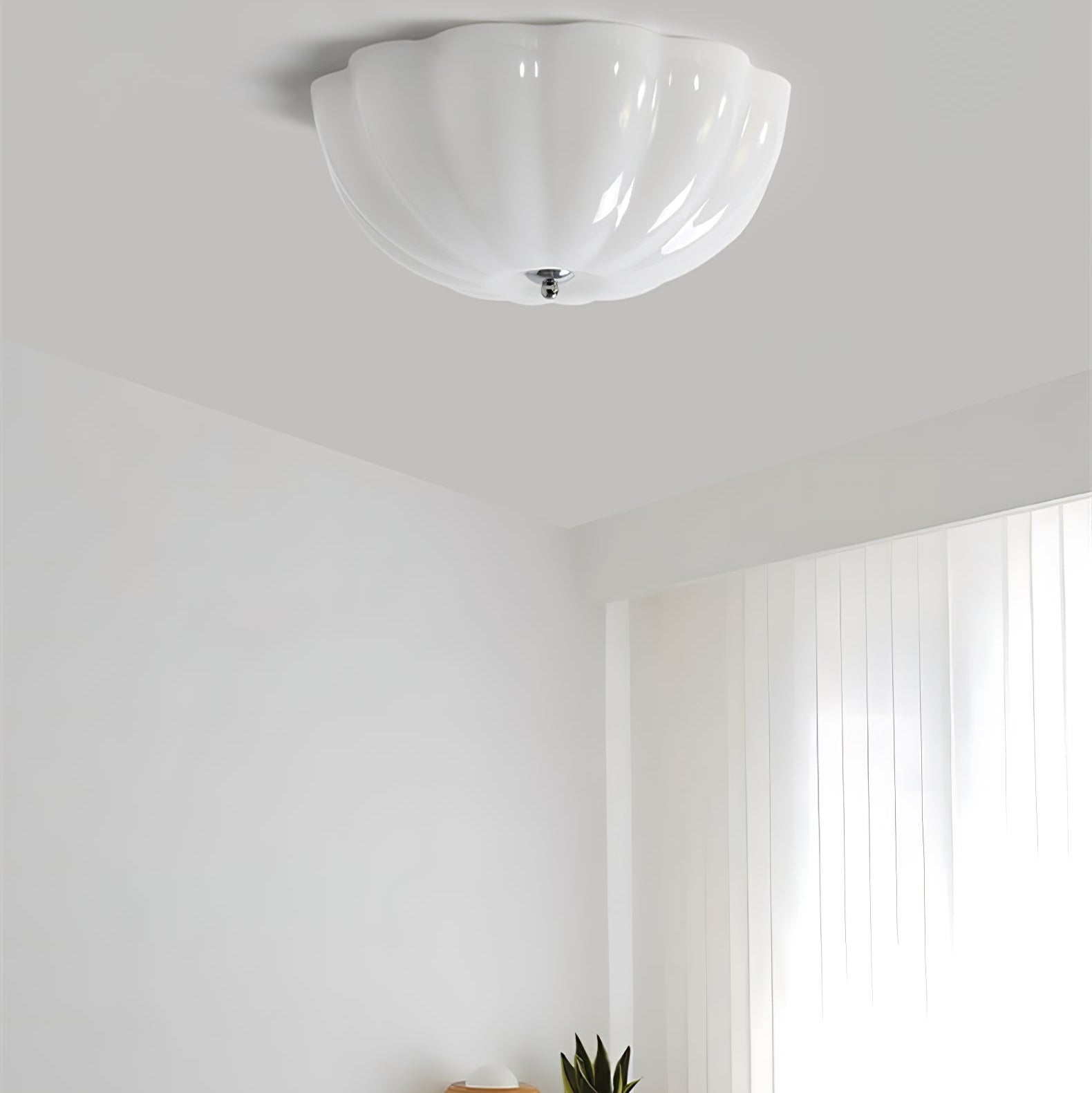 Opal Shell Ceiling Lamp