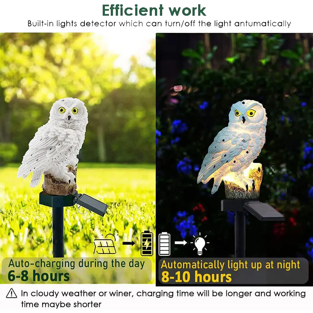 Solar Owl Lamp (2-Pack)