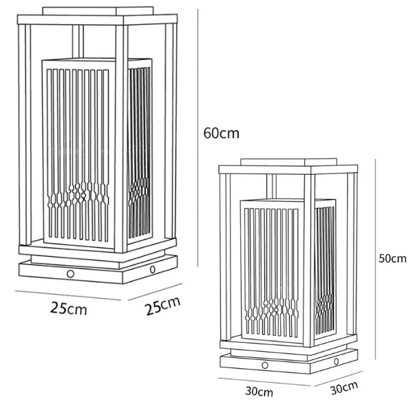 Cage Post Light Outdoor Solar light