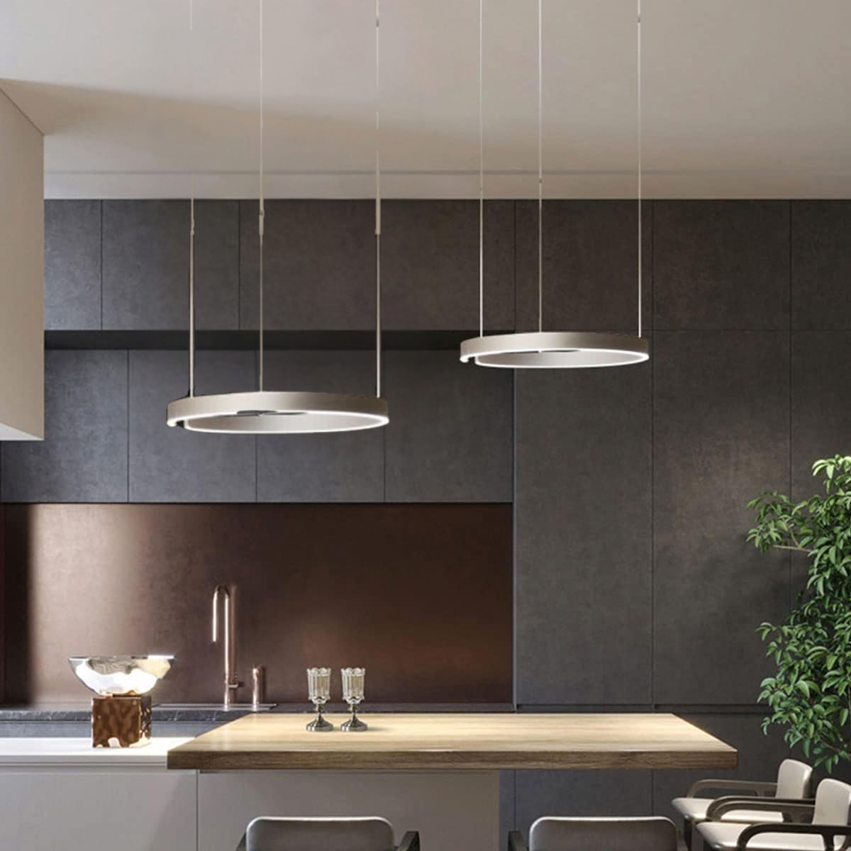 Modern Circle LED Pendant Light