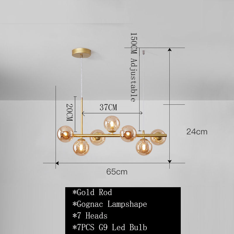 SPHERA | Nordic Gold Black Chandelier