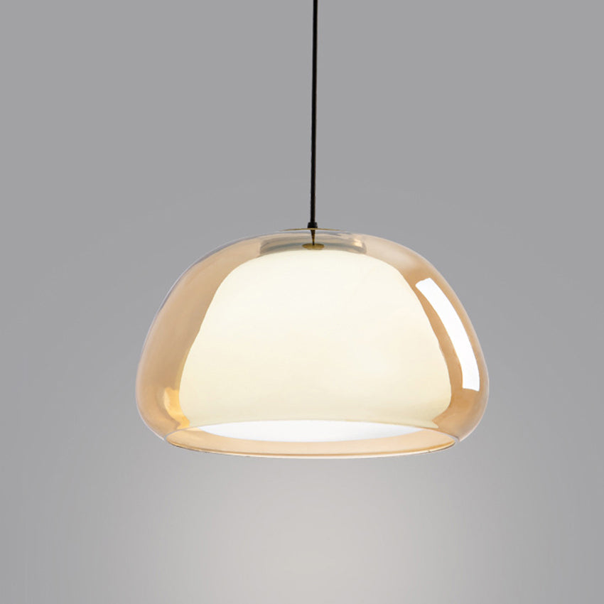 Modern Milk Glass Jelly Pendant Light