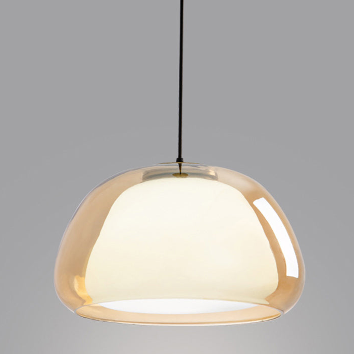 Modern Milk Glass Jelly Pendant Light