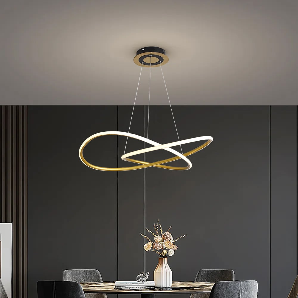 Minimalist Gold Circle Pendant Light LED Ceiling Light