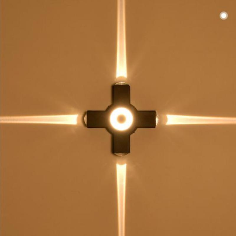 Outdoor - Cruciform Wall Lamp With Warm White LED