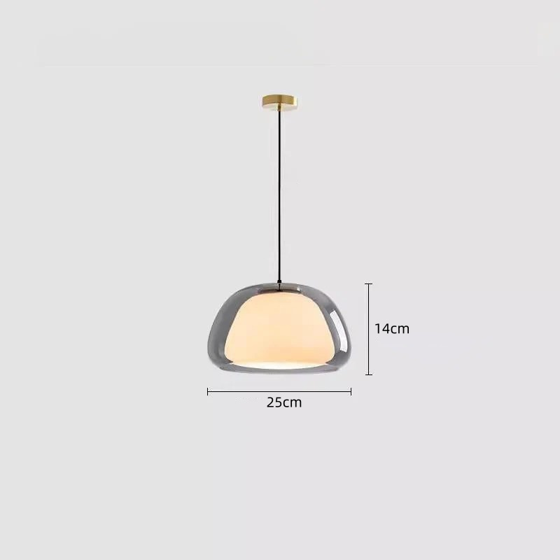 Modern Milk Glass Jelly Pendant Light