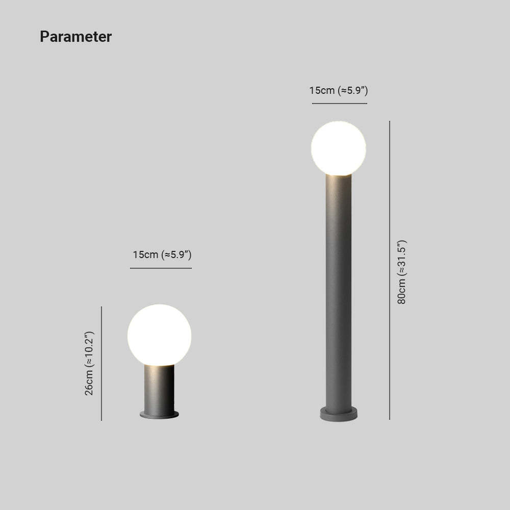 Pena Modern Design LED Outdoor Lamp Metal Black Garden Outdoor