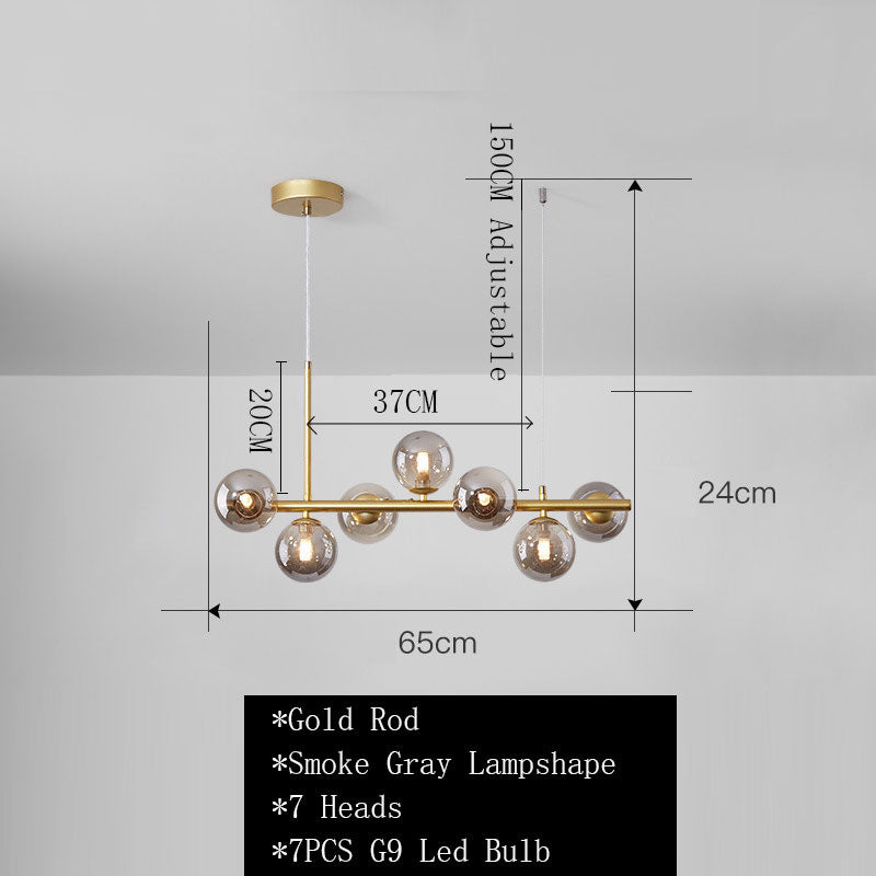 SPHERA | Nordic Gold Black Chandelier