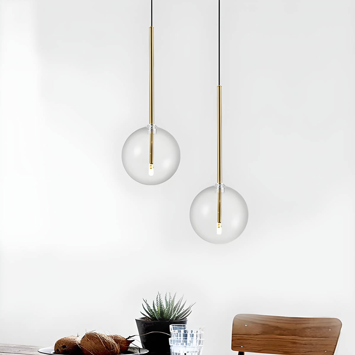 ORB | Clear Glass Globe Pendant Lights