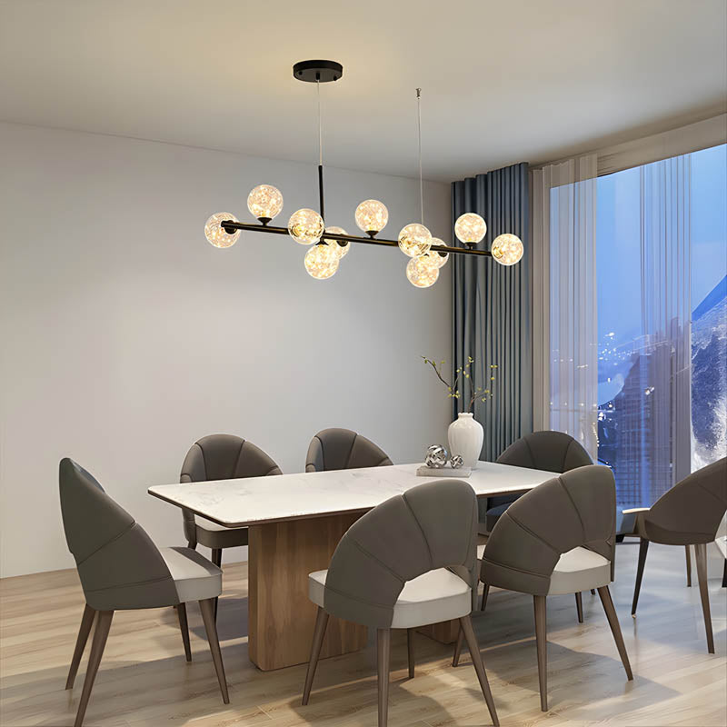 SPHERA | Nordic Gold Black Chandelier