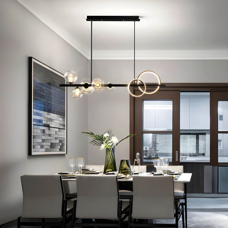 DUALITE | Glass Ball LED Chandelier