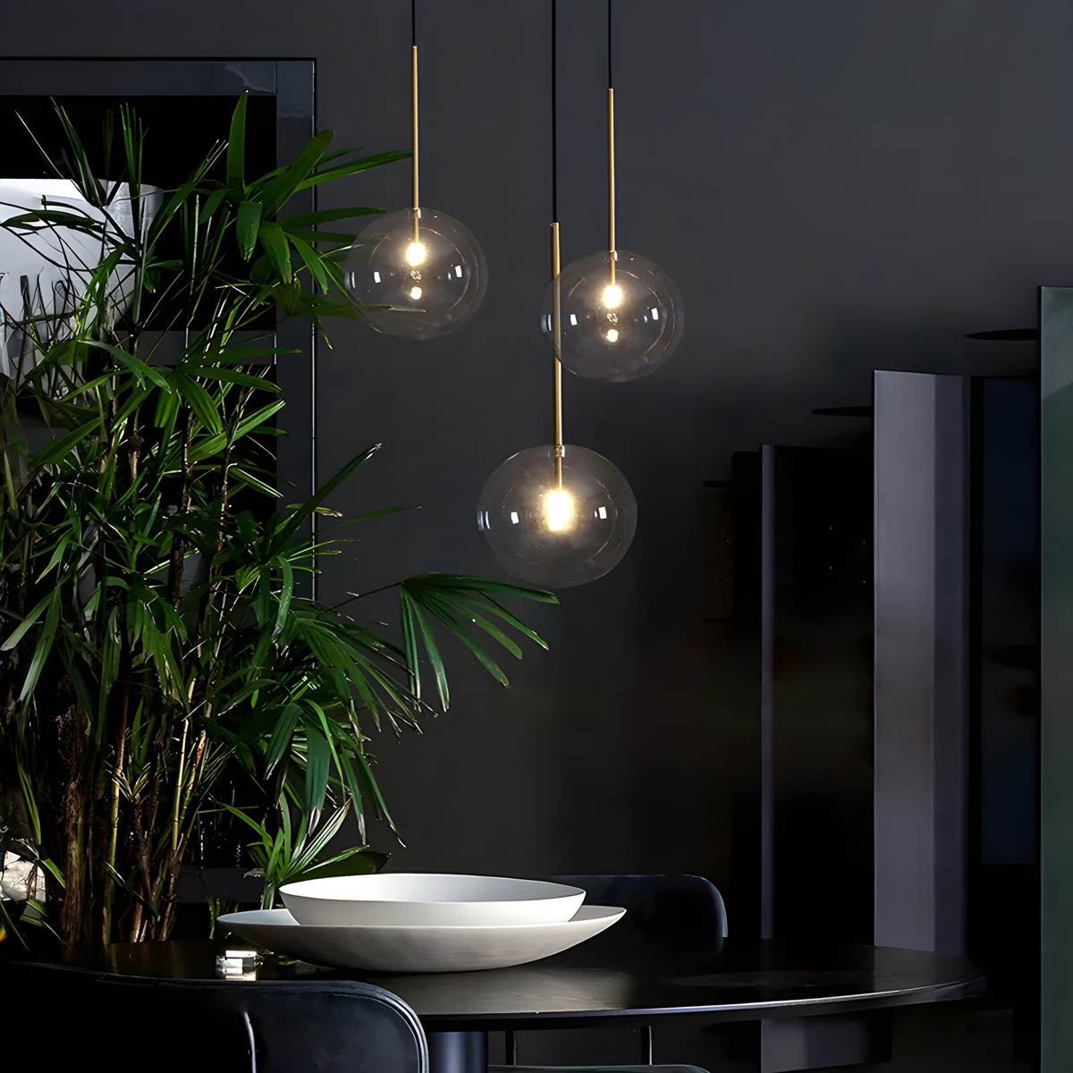 ORB | Clear Glass Globe Pendant Lights