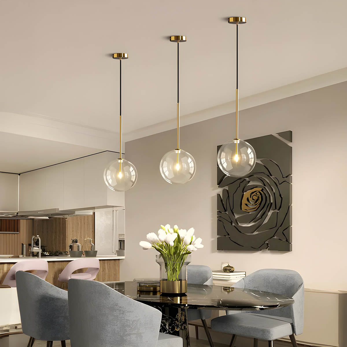 ORB | Clear Glass Globe Pendant Lights